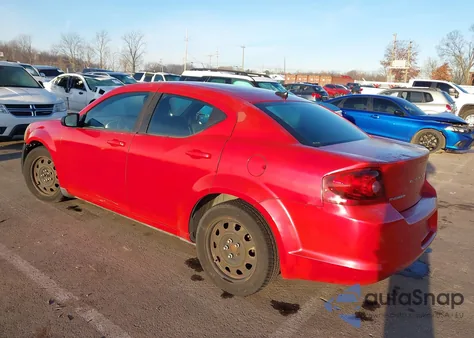 2013 Dodge Avenger Se V6 z USA, uszkodzony, nr VIN 1C3CDZAG2DN749381